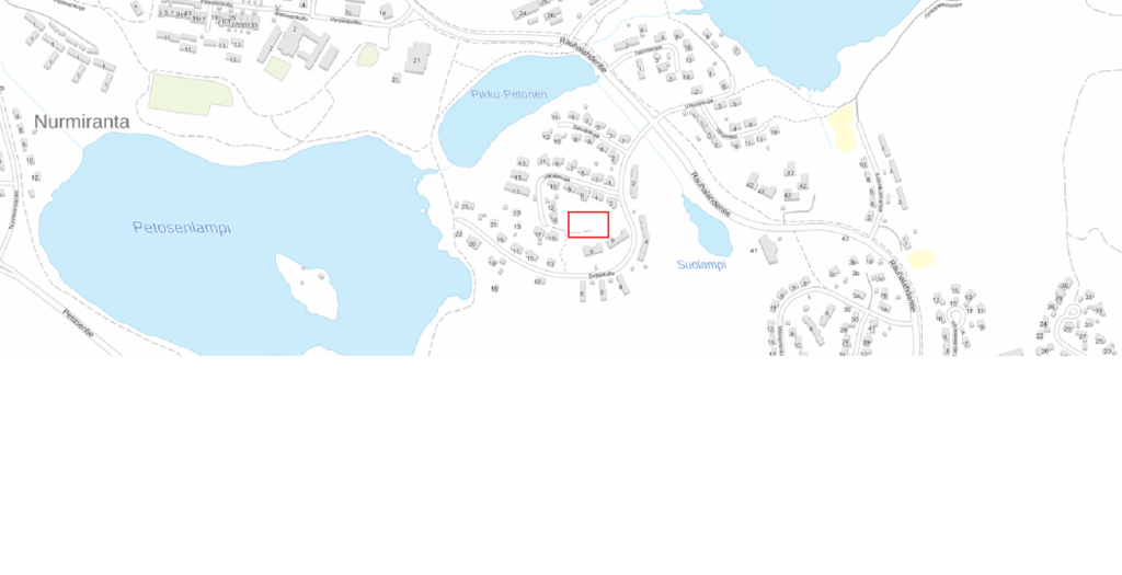 Karttakuva Sirppipuiston alueesta.