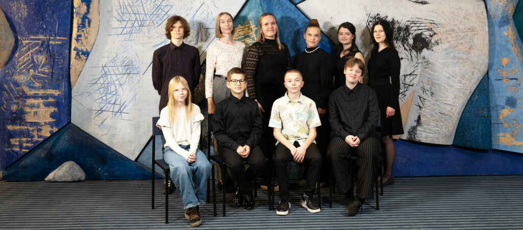 Konsertin nuoret esiintyjät.