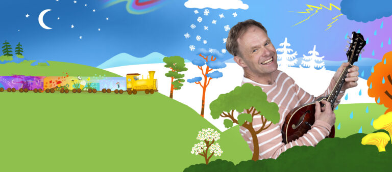 Piirroskuva junasta ja Tuomo Rannankari.